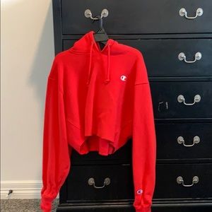 Cropped champion hoodie